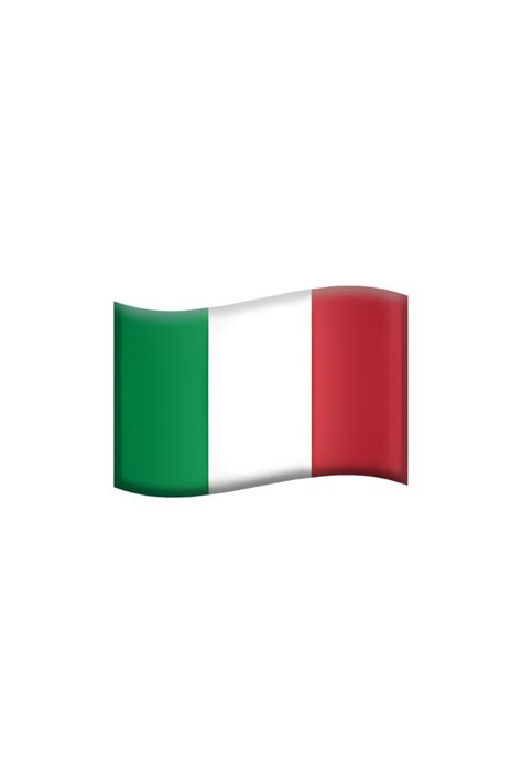 Flag: Italy Emoji, IT Flag Emoji, Italian Flag Emoji.